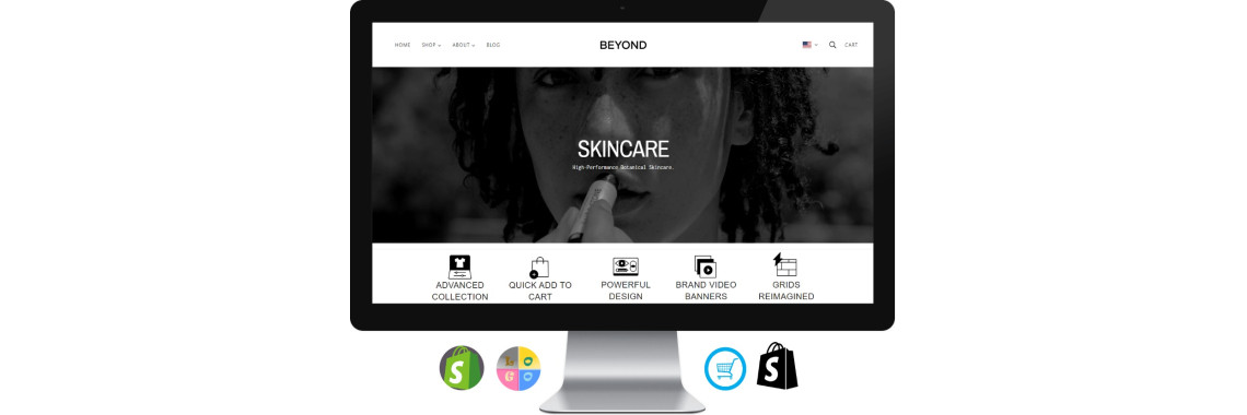 Complete Shopify Skin Care Products Theme for Small Business